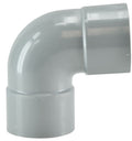 Afvoerbocht dubbele mof 110 mm 90 graden PVC